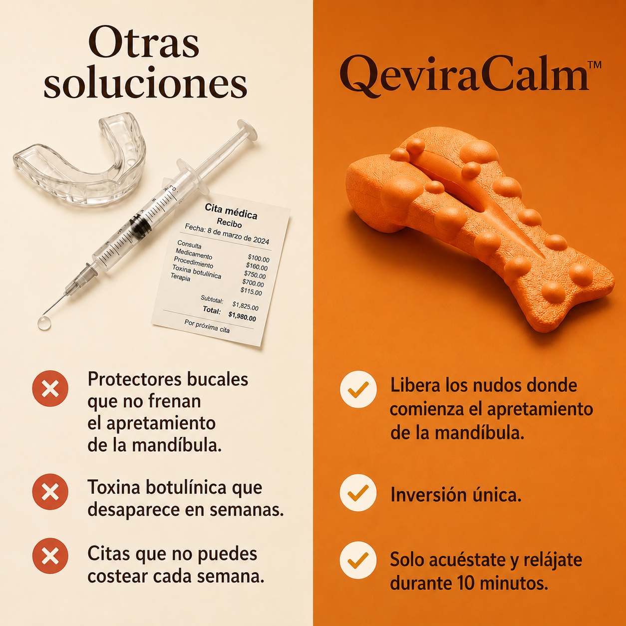 QeviraCalm™Dale un descanso a tu mandíbula