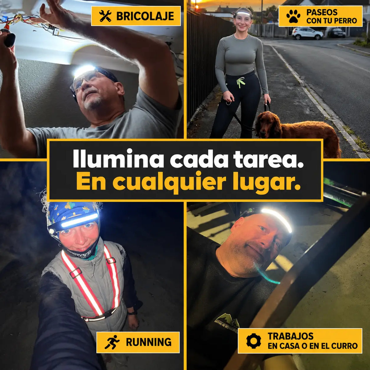Qevira 230™ | Linterna Frontal LED Panorámica