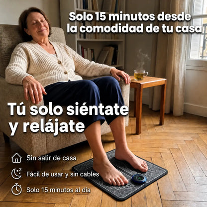 QeviraConfort™ Masajeador EMS – Alivia la hinchazón, el hormigueo y las piernas pesadas en 15min